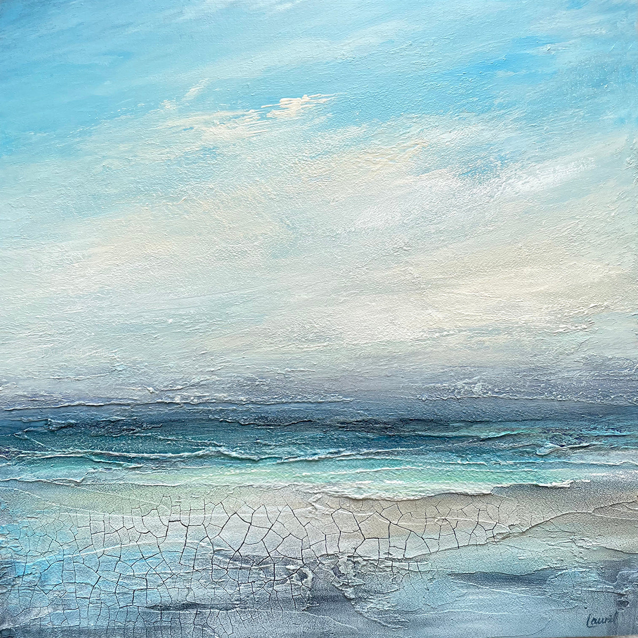 Coastal Colors No. 25 ~ 12” x 12” – laurelschmidart
